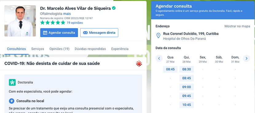 Como agendar sua consulta com o Doutor Marcelo Vilar no Doctoralia em 5 passos - Imagem 5 - Blog | Dr. Marcelo Vilar